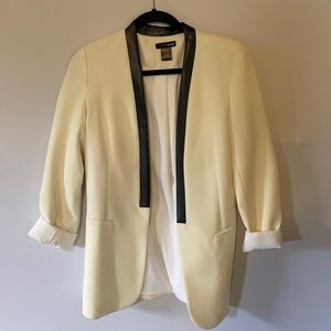 Aqua Boyfriend Blazer in White